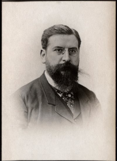 Portræt af Raoul Pugno (1852-1914), fransk komponist, lærer, organist og pianist. af French Photographer